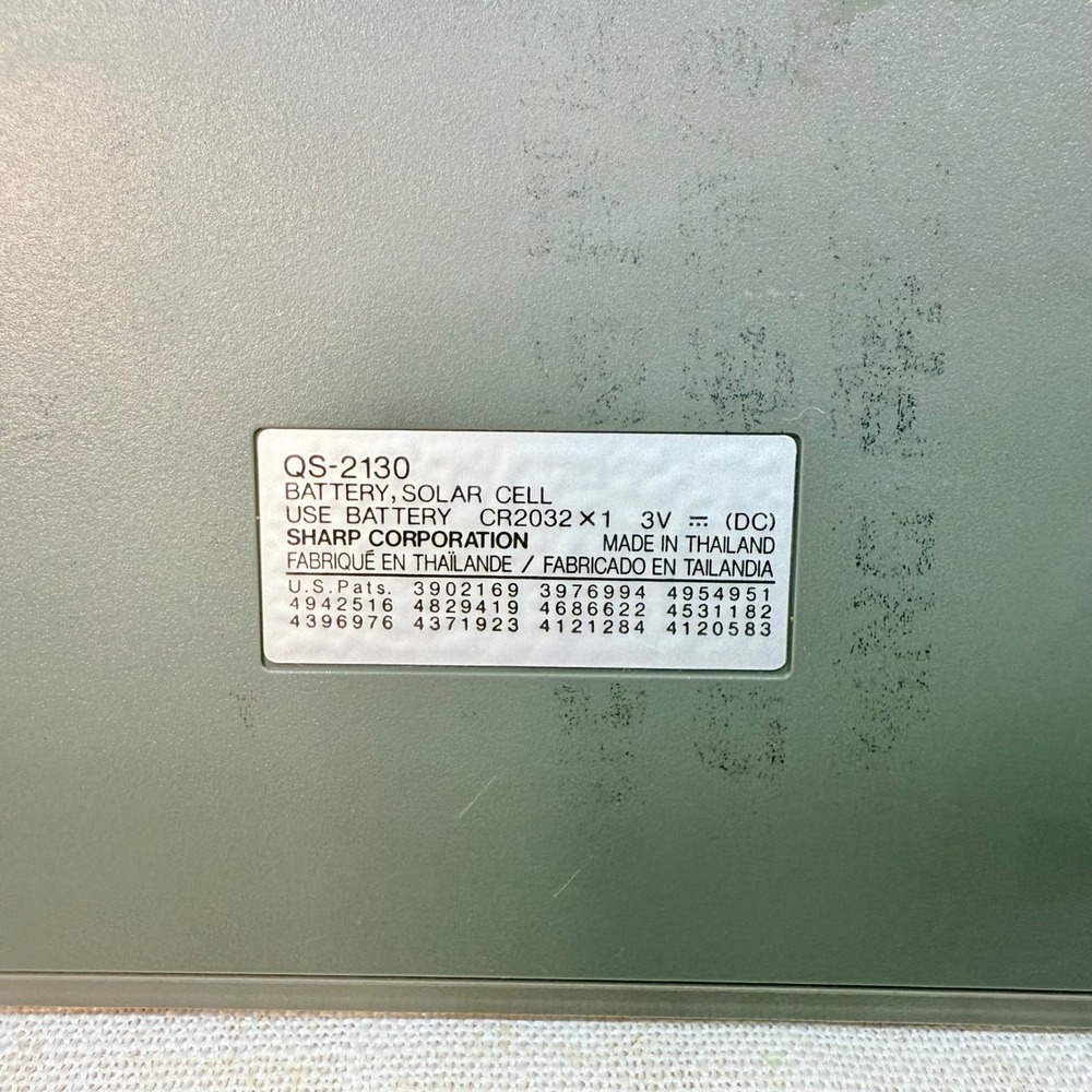 Sharp Compet QS-2130 Desktop Calculator 12 Digit Solar Battery Office Gray - Picture 4 of 6